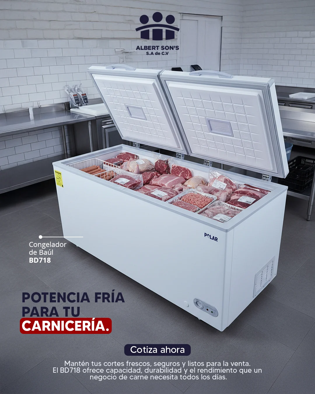 Potencia fría pensada para el trabajo diario - Albert Sons El Salvador