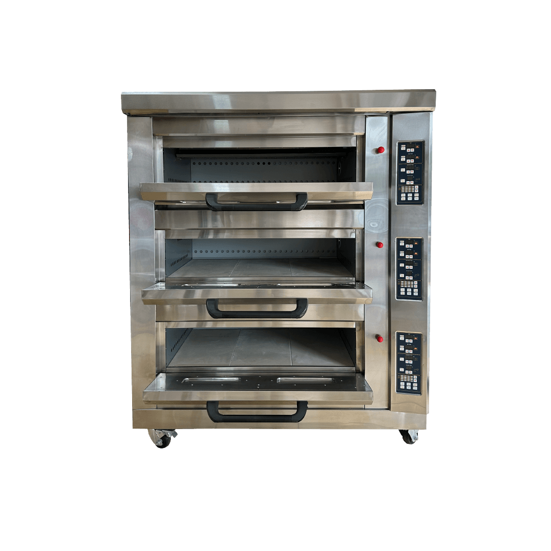 GFO-6C HORNO A GAS DE 3 NIVELES CON PIEDRA REFRACTARIA